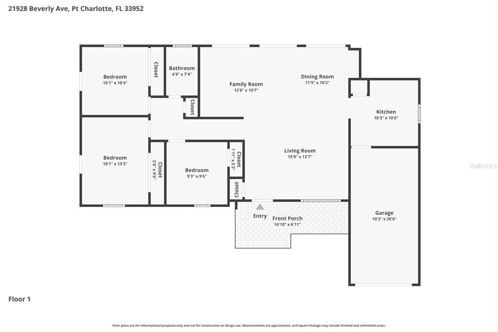 For Sale: $199,900 (3 beds, 1 baths, 1195 Square Feet)