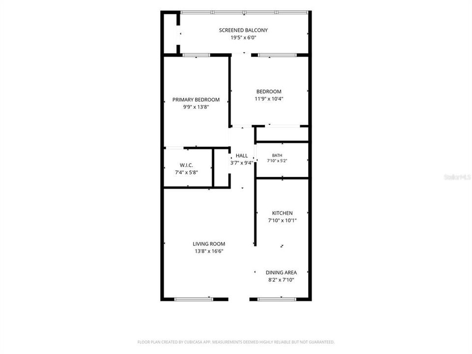 На продажу: $115,000 (2 спален, 1 ванн, 874 Квадратных фут)