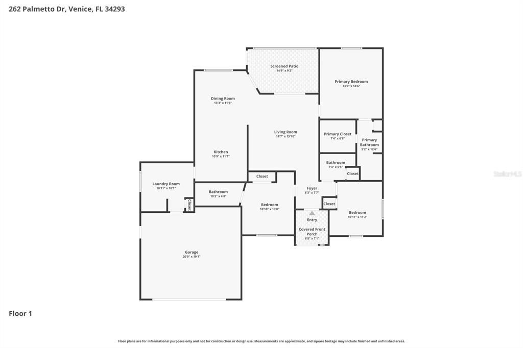 На продажу: $369,900 (3 спален, 2 ванн, 1417 Квадратных фут)