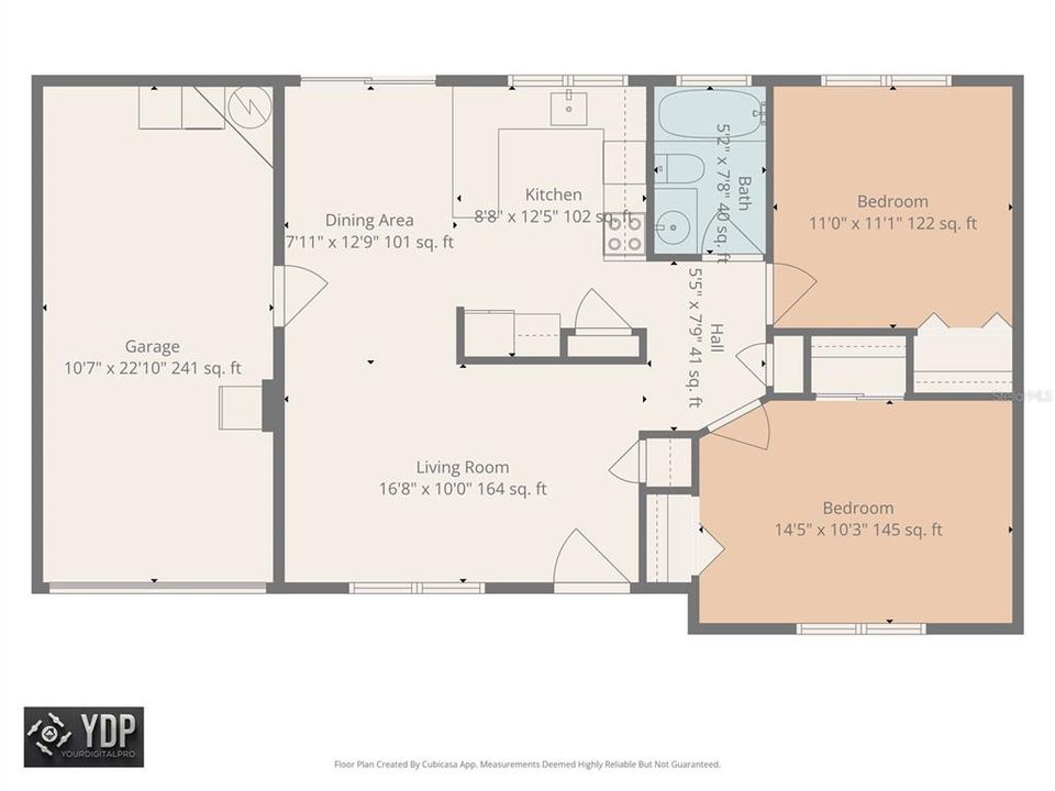 На продажу: $330,000 (2 спален, 1 ванн, 848 Квадратных фут)