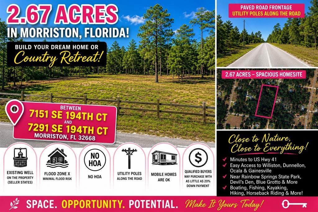 En Venta: $62,000 (2.67 acres)