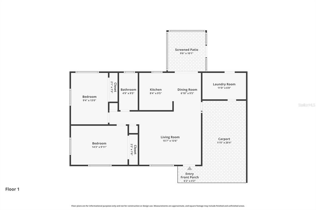 В аренду: $1,495 (2 спален, 1 ванн, 1078 Квадратных фут)