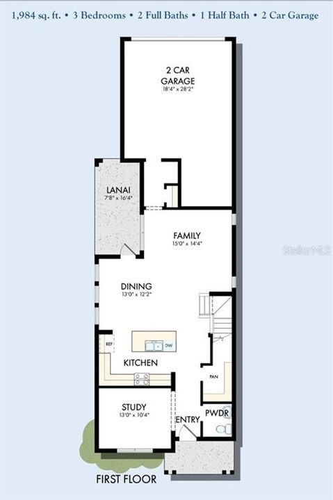 For Sale: $443,908 (3 beds, 2 baths, 1984 Square Feet)