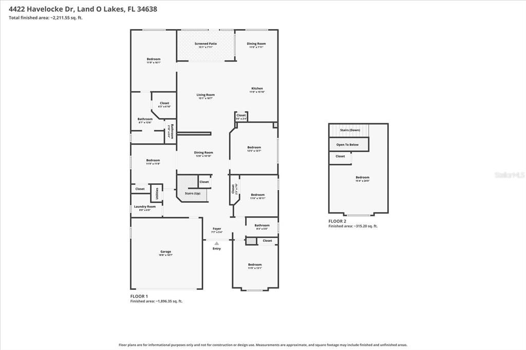 На продажу: $479,000 (5 спален, 2 ванн, 2444 Квадратных фут)