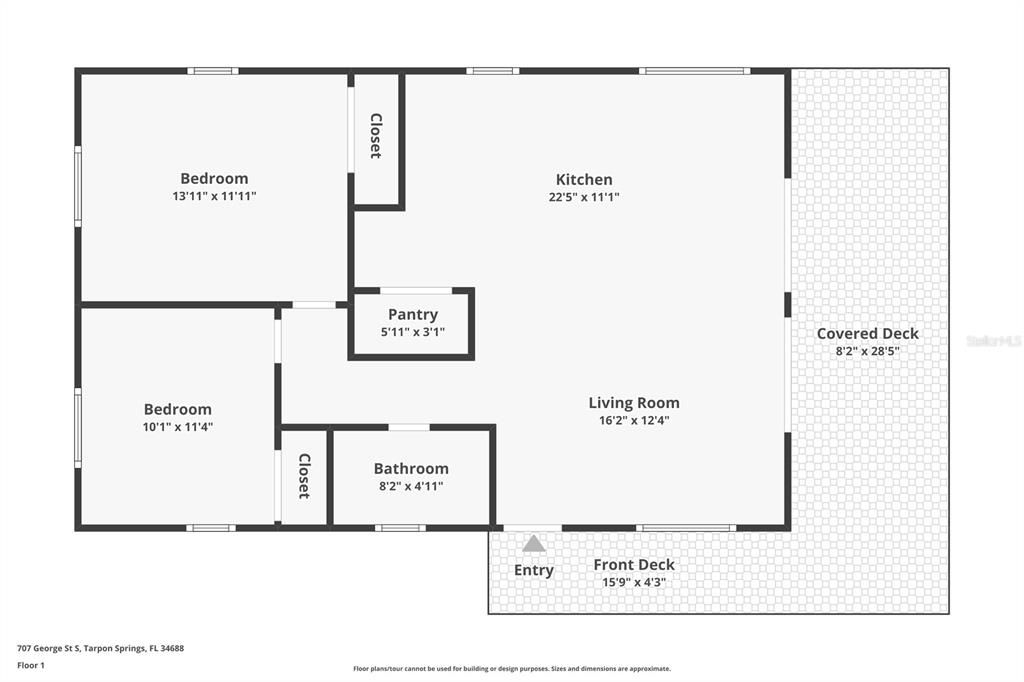 На продажу: $449,000 (2 спален, 1 ванн, 864 Квадратных фут)