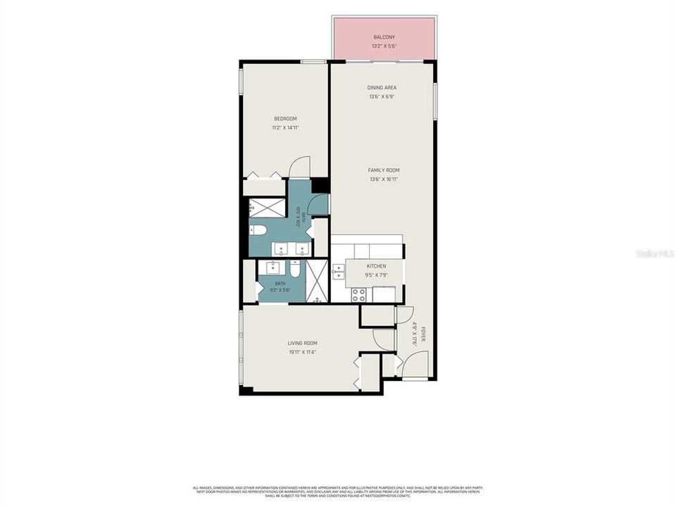 На продажу: $369,000 (2 спален, 2 ванн, 1072 Квадратных фут)