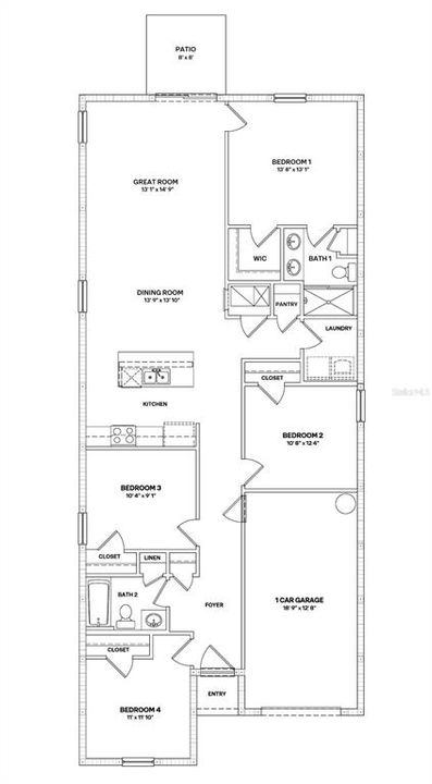 En Venta: $344,000 (4 camas, 2 baños, 1560 Pies cuadrados)