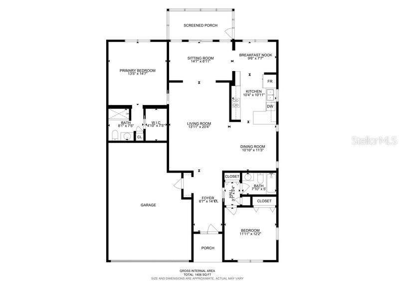 На продажу: $199,500 (2 спален, 2 ванн, 1403 Квадратных фут)