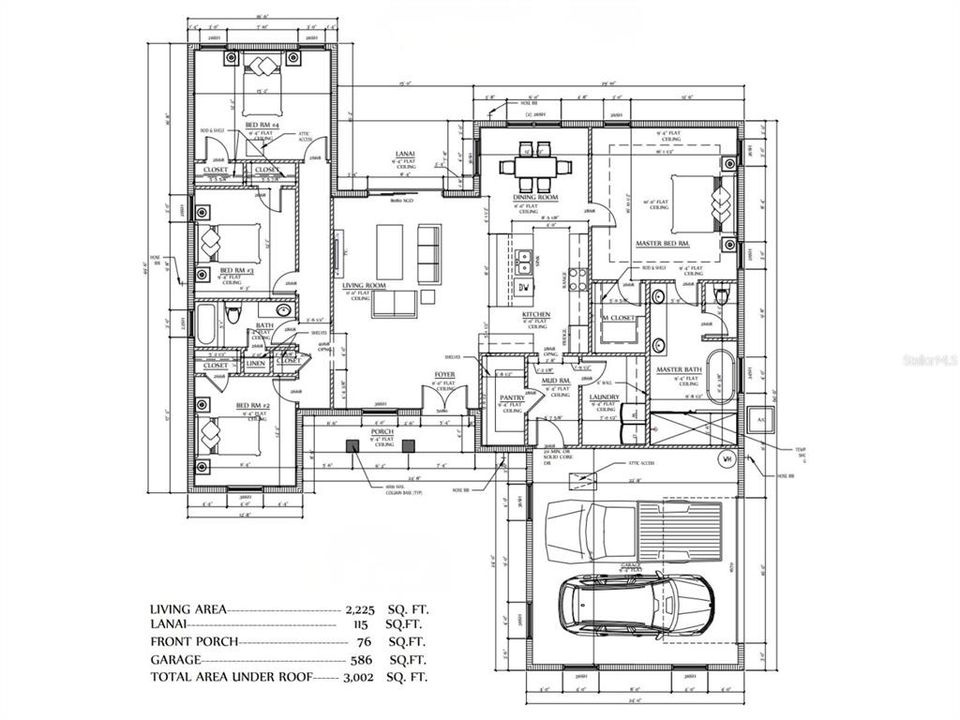 На продажу: $469,000 (4 спален, 2 ванн, 2225 Квадратных фут)