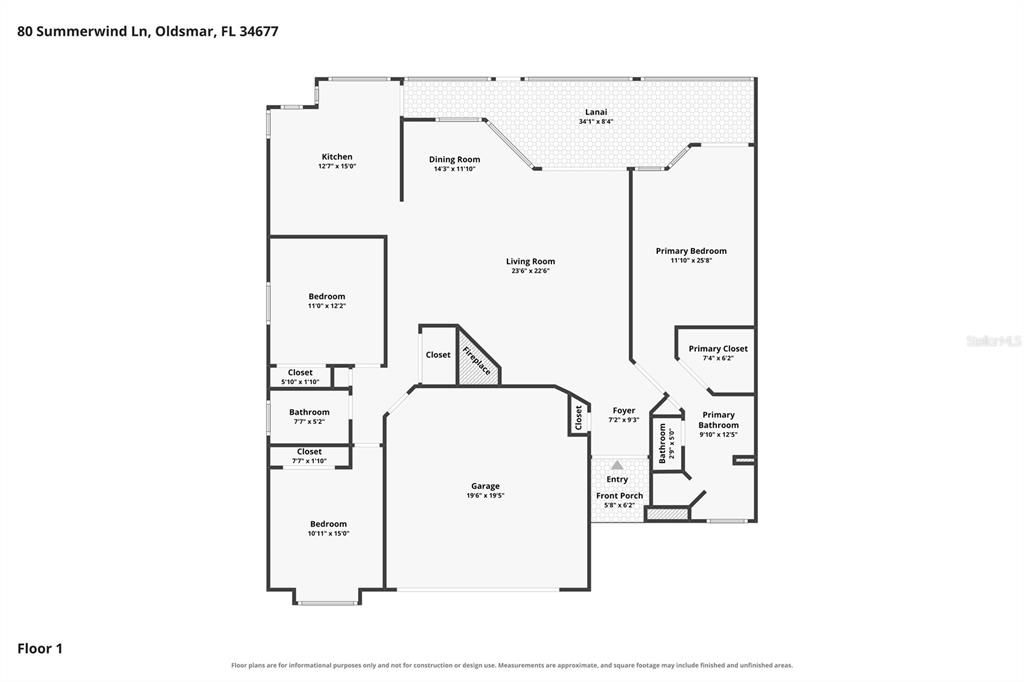 En Venta: $425,000 (3 camas, 2 baños, 1560 Pies cuadrados)