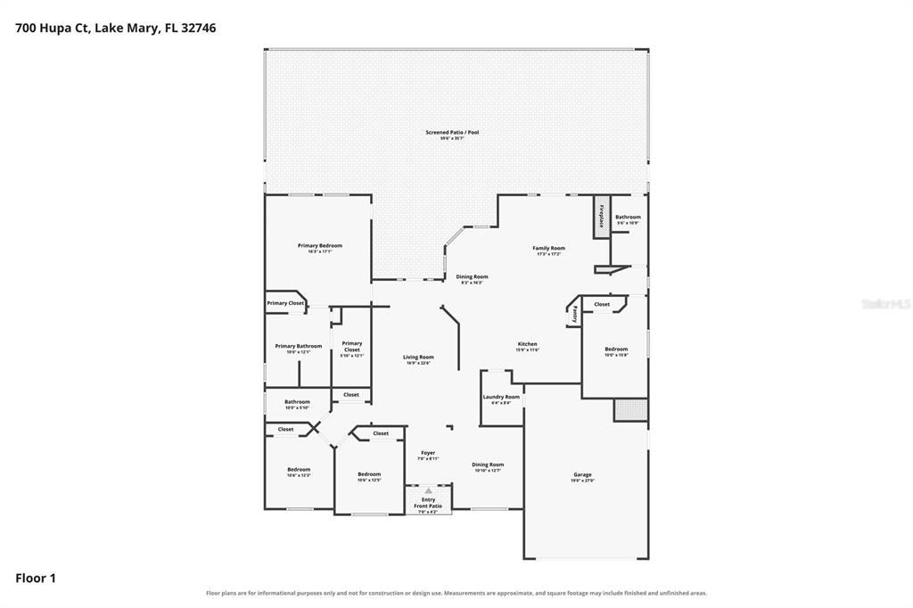 Activo con contrato: $650,000 (4 camas, 3 baños, 2368 Pies cuadrados)