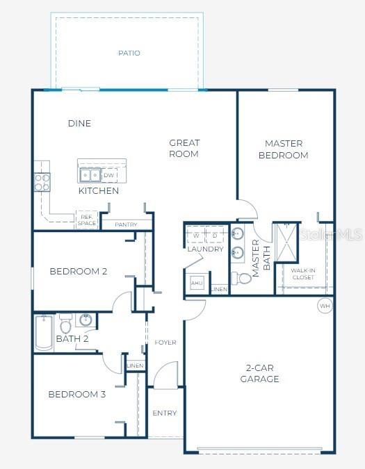 На продажу: $249,900 (3 спален, 2 ванн, 1433 Квадратных фут)