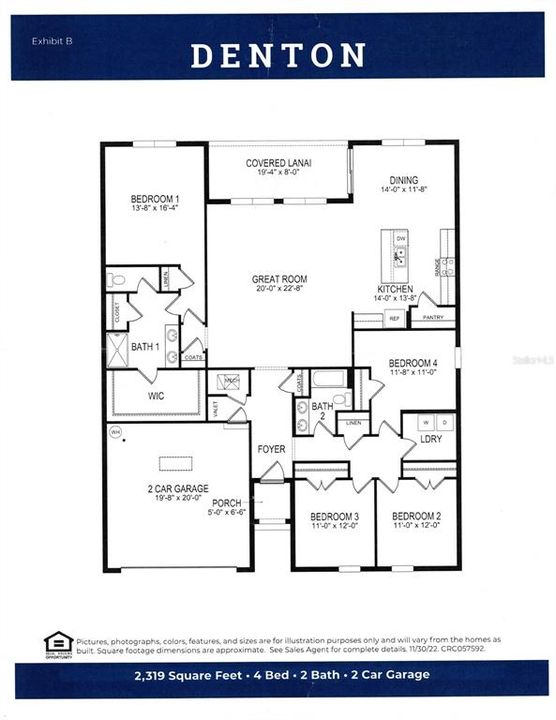 En Venta: $399,000 (4 camas, 2 baños, 2319 Pies cuadrados)
