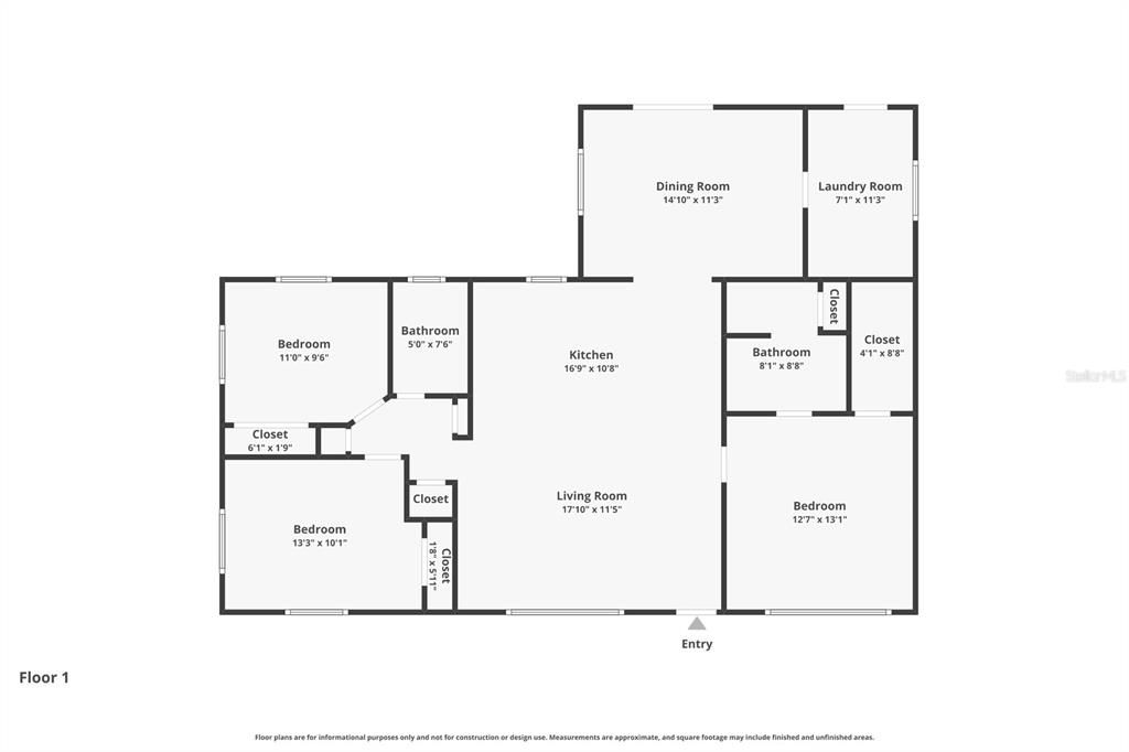 На продажу: $465,000 (3 спален, 2 ванн, 1464 Квадратных фут)