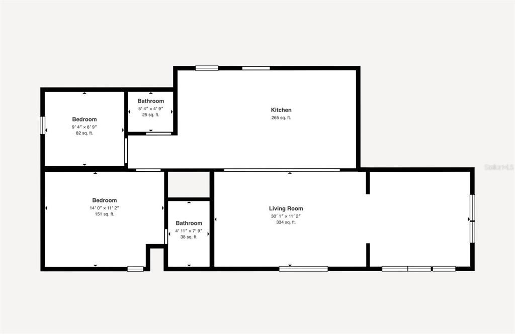 На продажу: $145,000 (2 спален, 2 ванн, 1104 Квадратных фут)