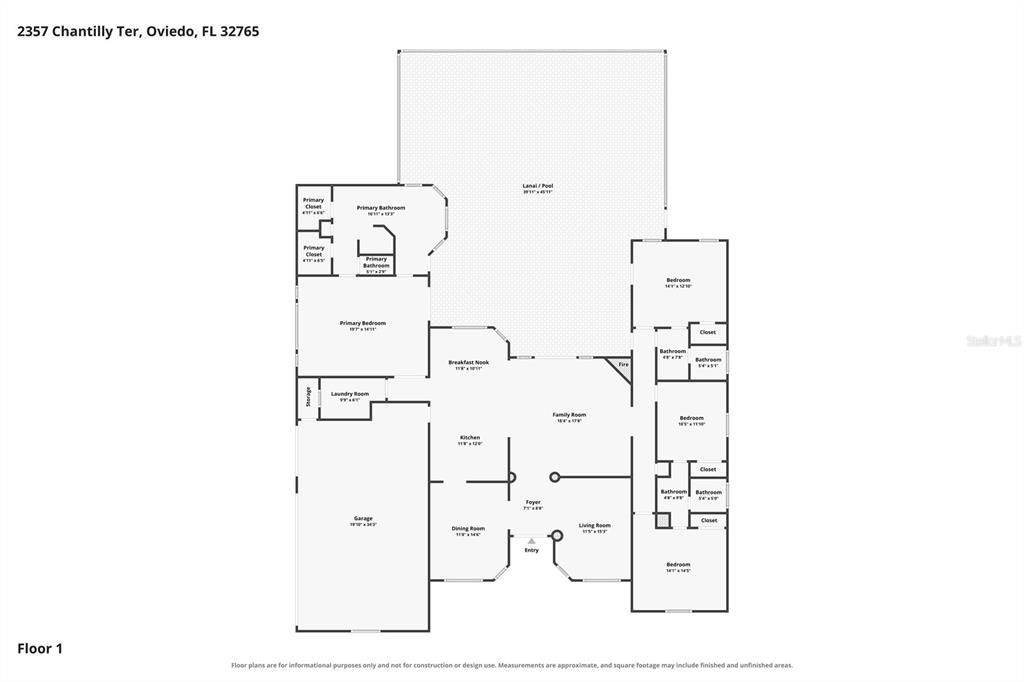 Activo con contrato: $725,000 (4 camas, 3 baños, 2569 Pies cuadrados)