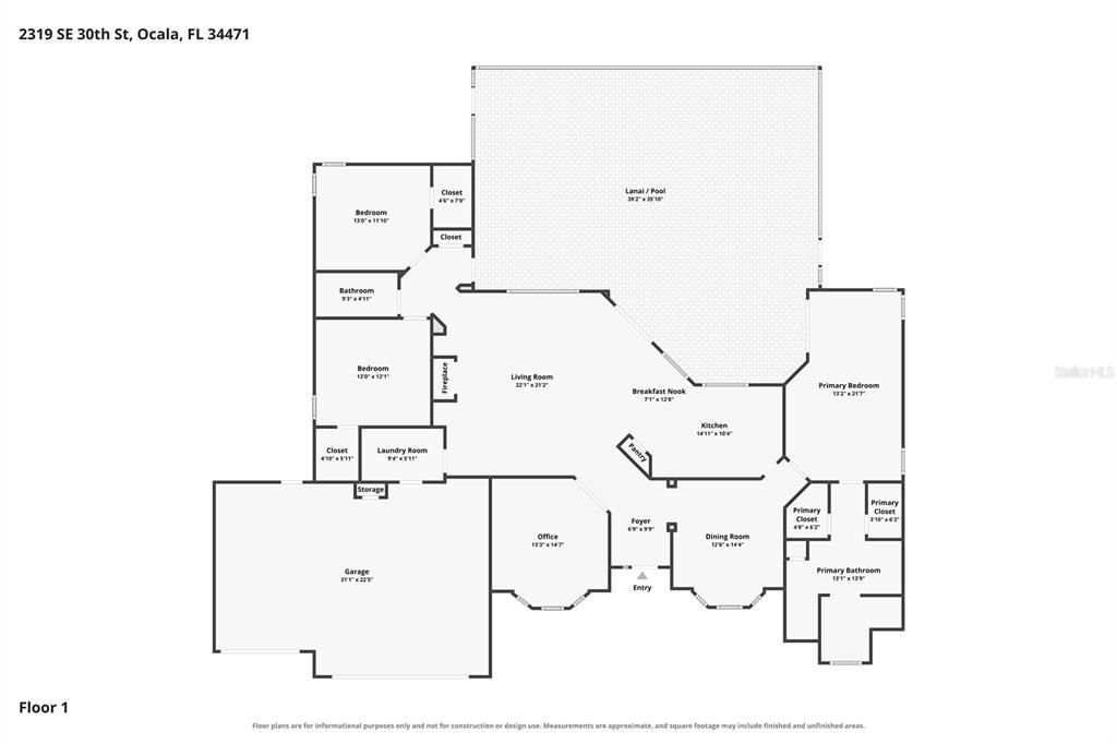 For Sale: $495,000 (3 beds, 2 baths, 2406 Square Feet)
