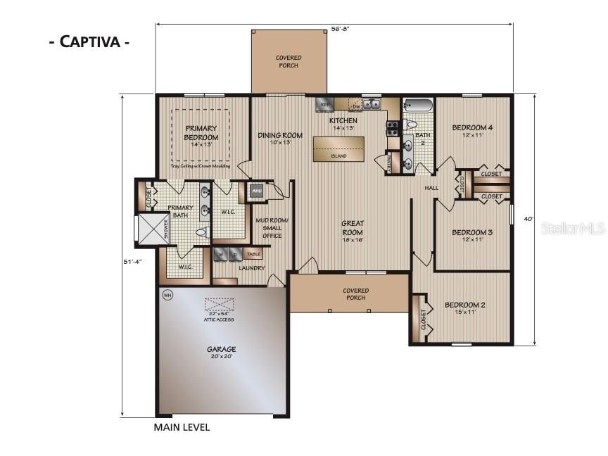 На продажу: $489,900 (4 спален, 2 ванн, 1895 Квадратных фут)
