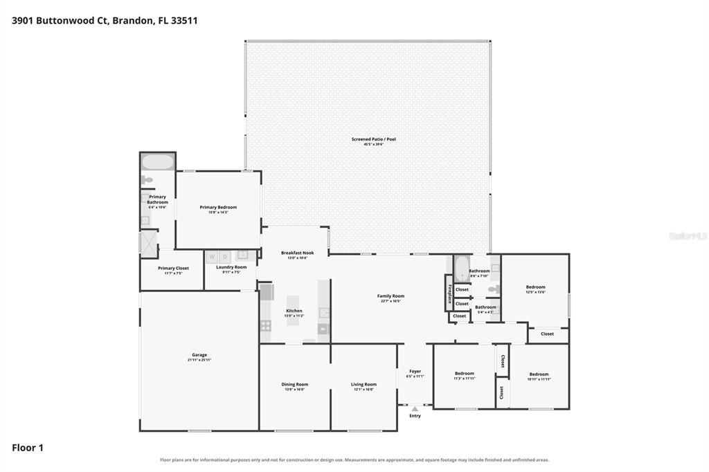 En Venta: $625,000 (4 camas, 2 baños, 2551 Pies cuadrados)