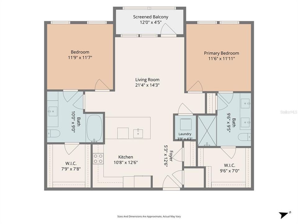 For Rent: $1,740 (2 beds, 2 baths, 1090 Square Feet)