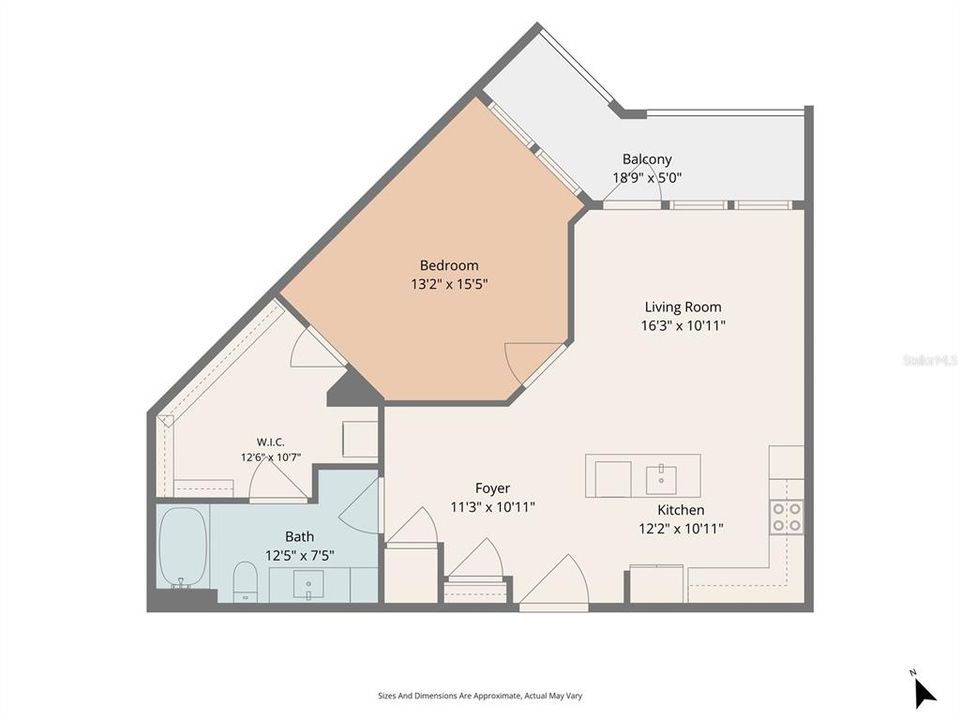 For Rent: $1,679 (1 beds, 1 baths, 803 Square Feet)