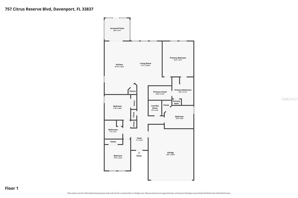 На продажу: $398,000 (4 спален, 2 ванн, 1848 Квадратных фут)
