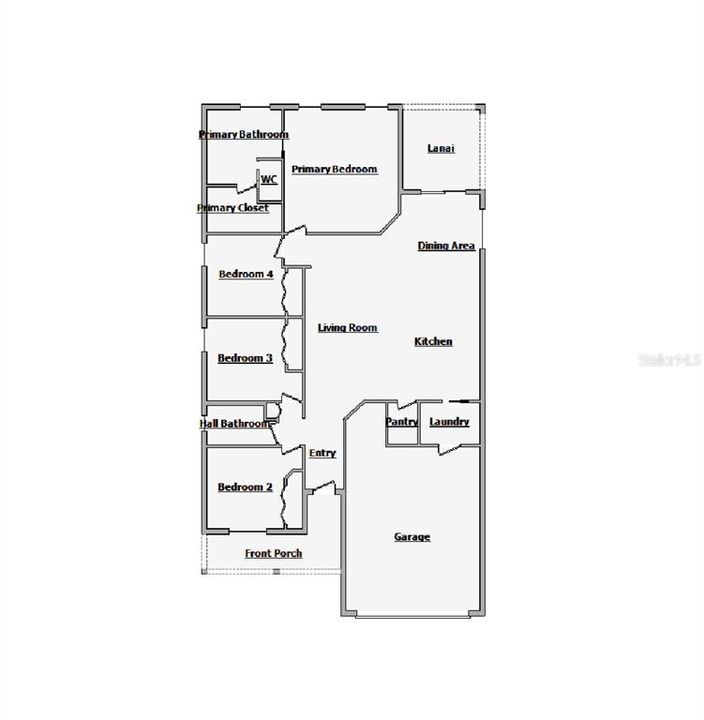 На продажу: $335,000 (4 спален, 2 ванн, 1715 Квадратных фут)