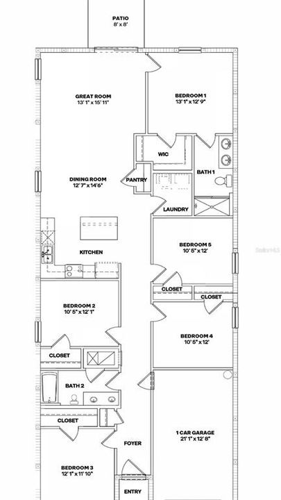 For Sale: $329,000 (5 beds, 2 baths, 1739 Square Feet)