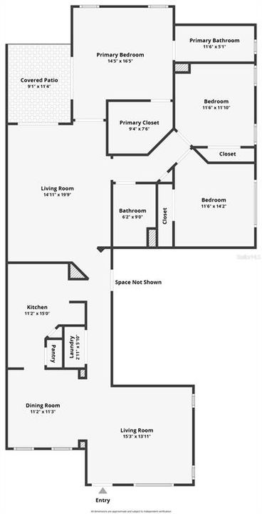 На продажу: $448,000 (3 спален, 2 ванн, 1891 Квадратных фут)