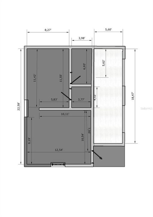 For Rent: $2,000 (1 beds, 1 baths, 450 Square Feet)