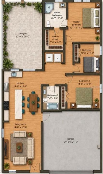 На продажу: $350,000 (3 спален, 2 ванн, 1630 Квадратных фут)