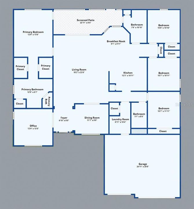 На продажу: $419,900 (4 спален, 3 ванн, 2261 Квадратных фут)