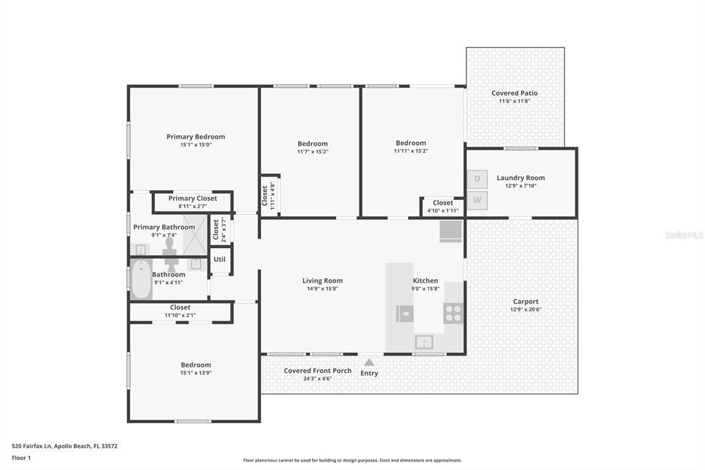 En Venta: $330,000 (4 camas, 2 baños, 1440 Pies cuadrados)