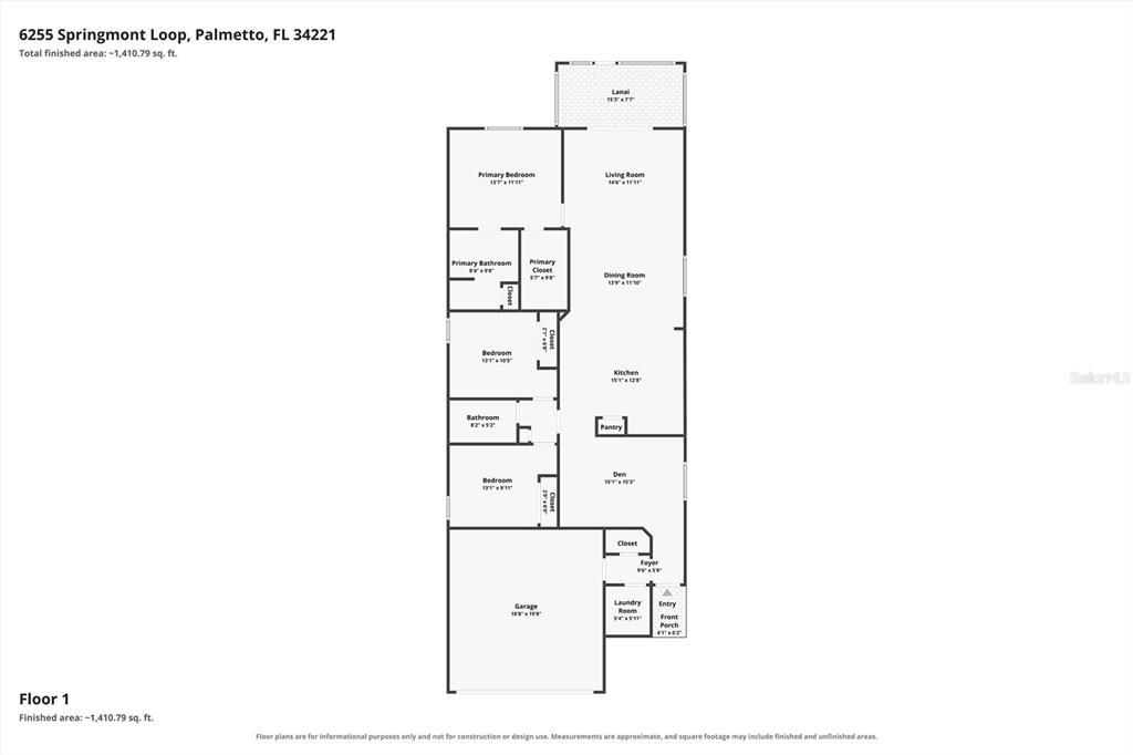 На продажу: $350,000 (3 спален, 2 ванн, 1592 Квадратных фут)
