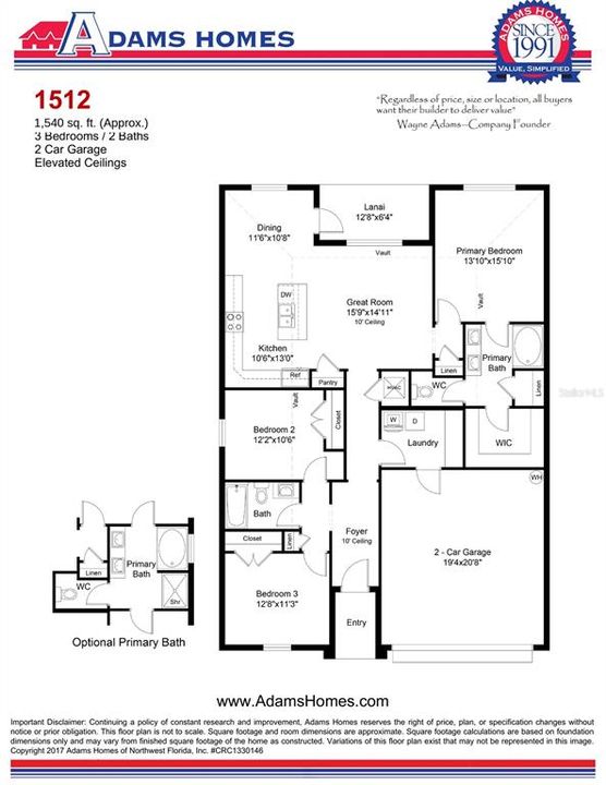 En Venta: $357,350 (3 camas, 2 baños, 1540 Pies cuadrados)