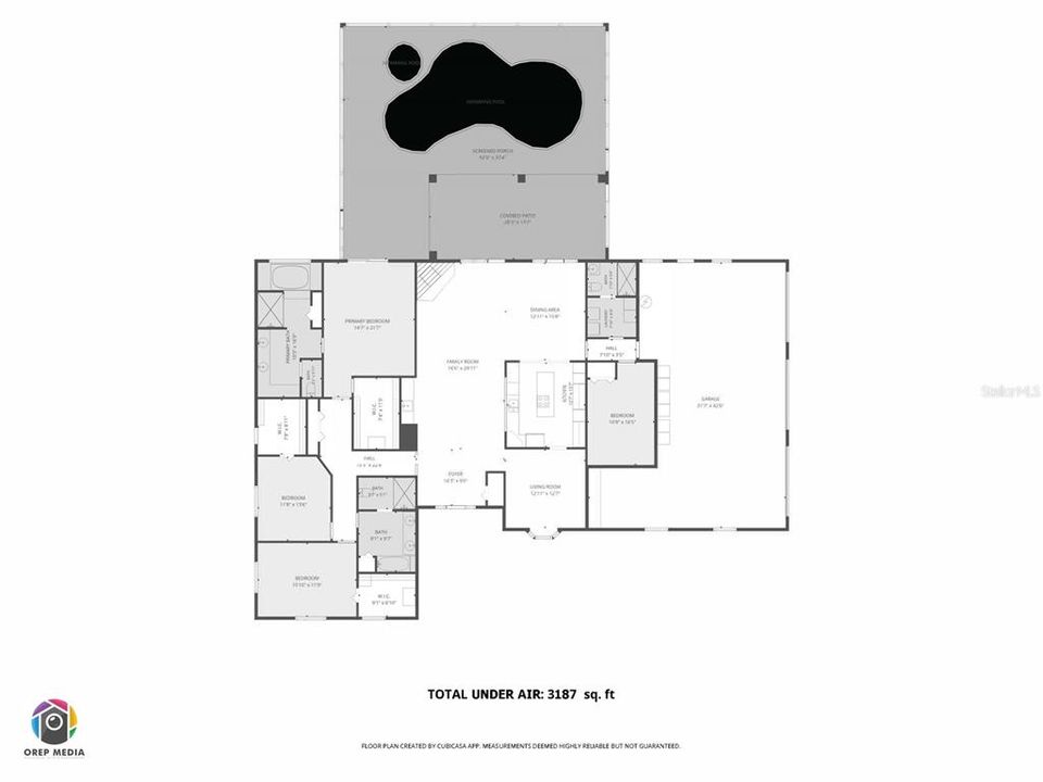 На продажу: $850,000 (4 спален, 3 ванн, 3187 Квадратных фут)