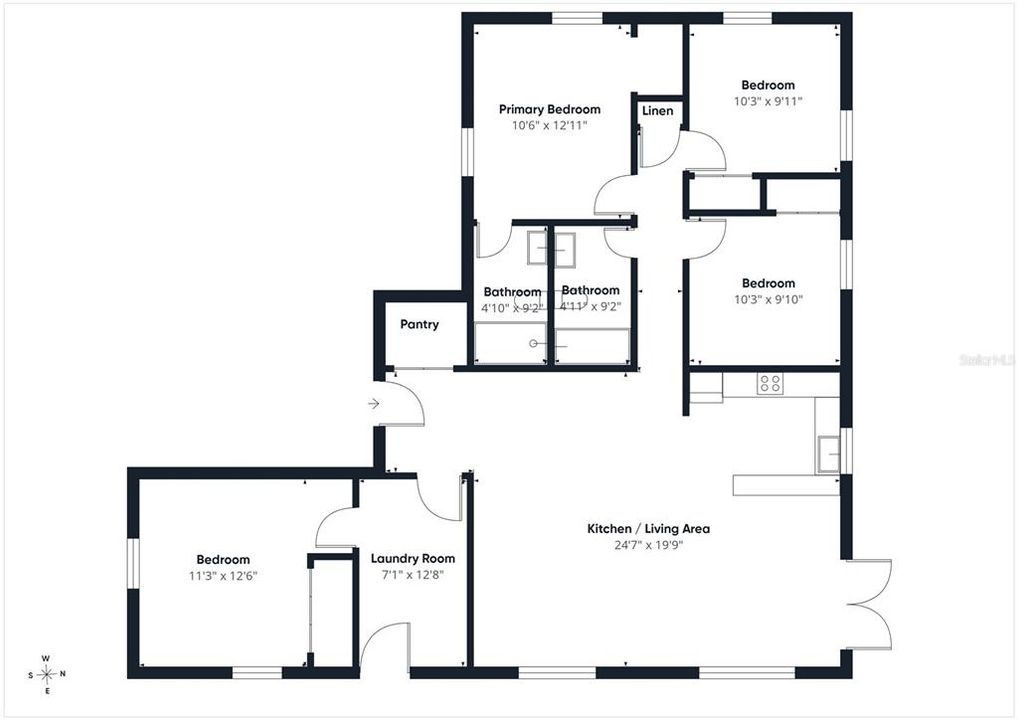 На продажу: $359,000 (4 спален, 2 ванн, 1550 Квадратных фут)