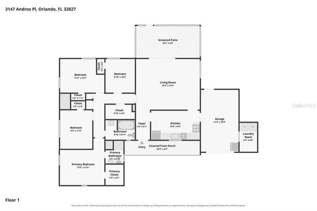 На продажу: $330,000 (4 спален, 2 ванн, 1474 Квадратных фут)