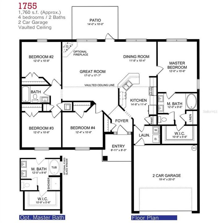 На продажу: $362,350 (4 спален, 2 ванн, 1755 Квадратных фут)