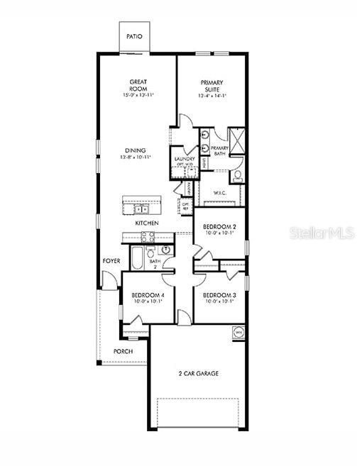 На продажу: $314,930 (4 спален, 2 ванн, 1607 Квадратных фут)