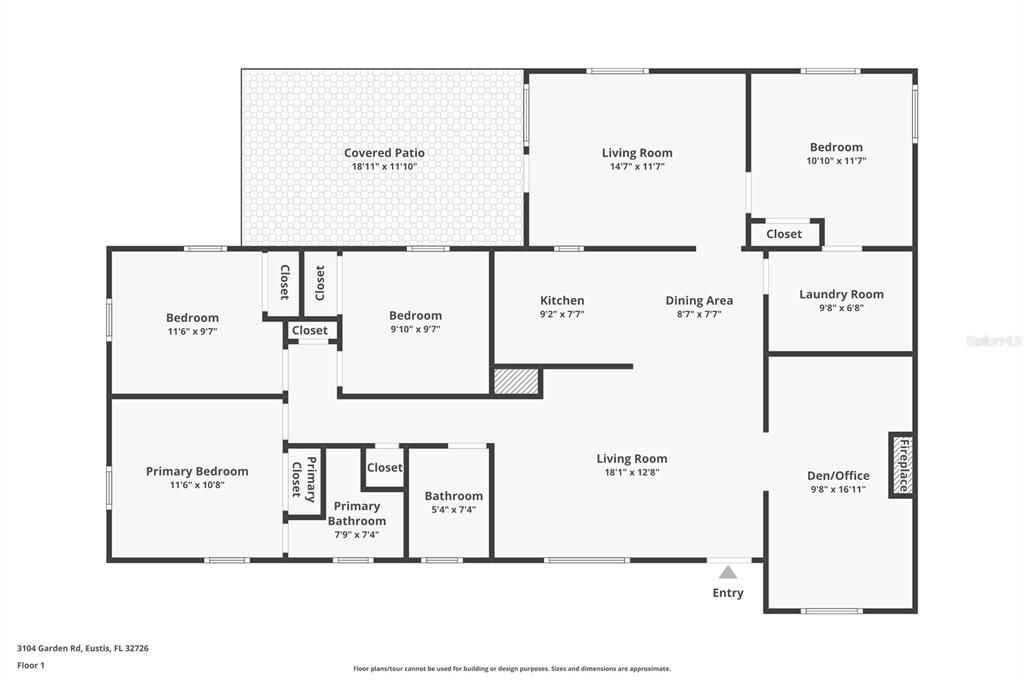 На продажу: $305,000 (4 спален, 2 ванн, 1669 Квадратных фут)