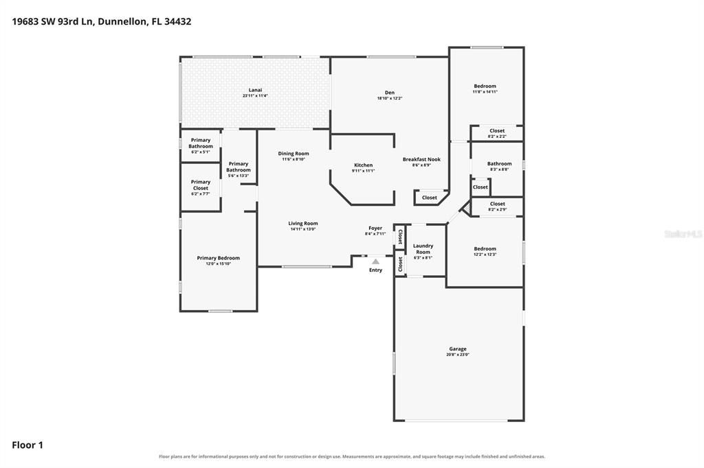 На продажу: $338,000 (3 спален, 2 ванн, 1820 Квадратных фут)