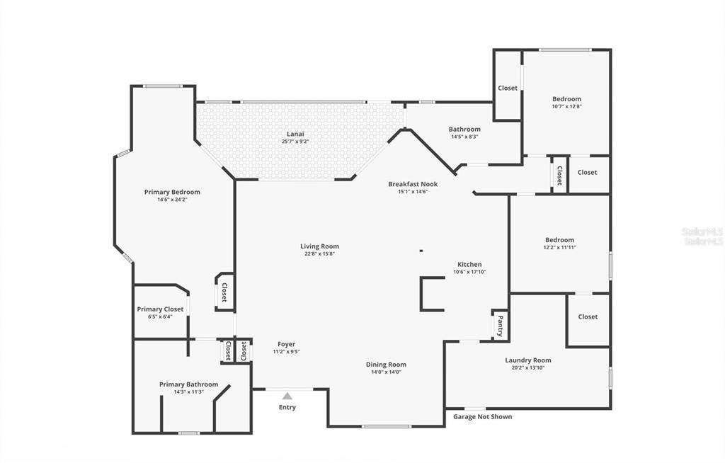 На продажу: $349,000 (3 спален, 2 ванн, 2283 Квадратных фут)