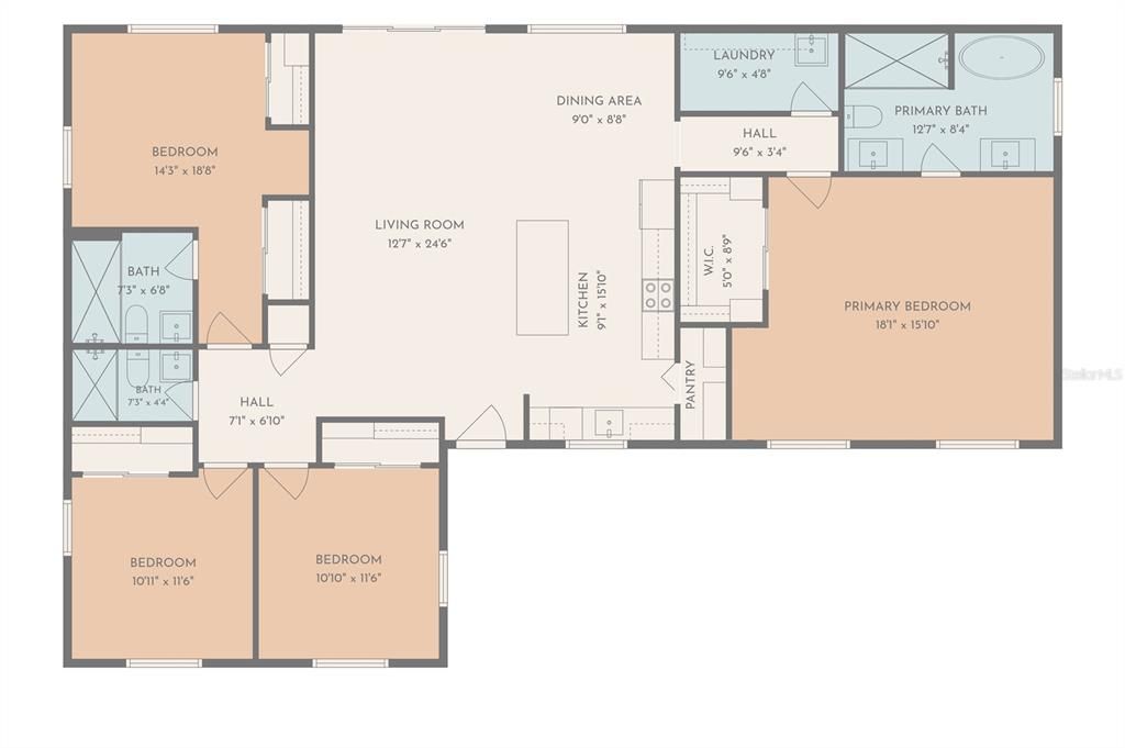 Activo con contrato: $659,900 (4 camas, 3 baños, 1923 Pies cuadrados)