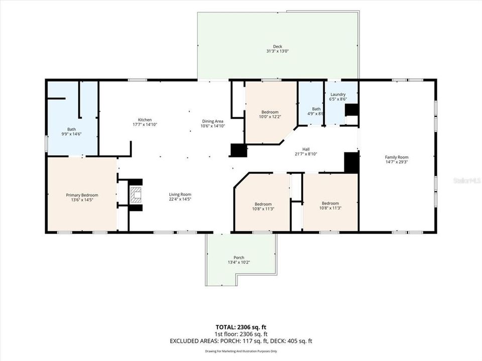En Venta: $399,000 (4 camas, 2 baños, 2280 Pies cuadrados)