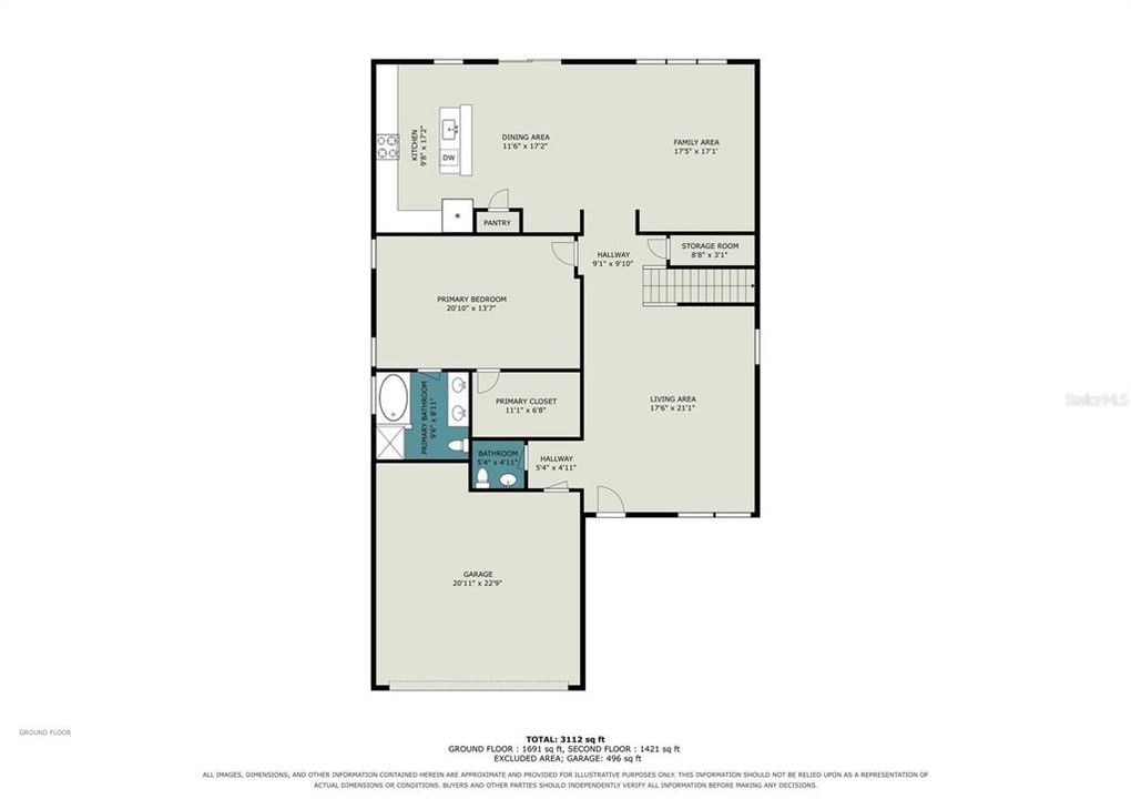 For Sale: $444,900 (5 beds, 2 baths, 3042 Square Feet)