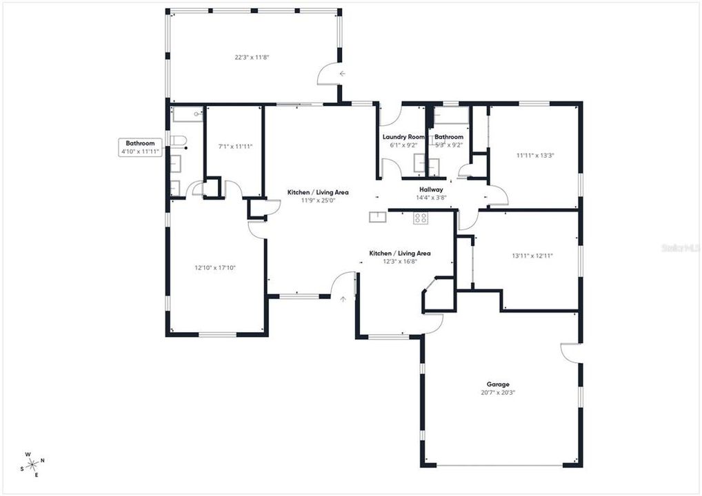 На продажу: $215,000 (3 спален, 2 ванн, 1833 Квадратных фут)