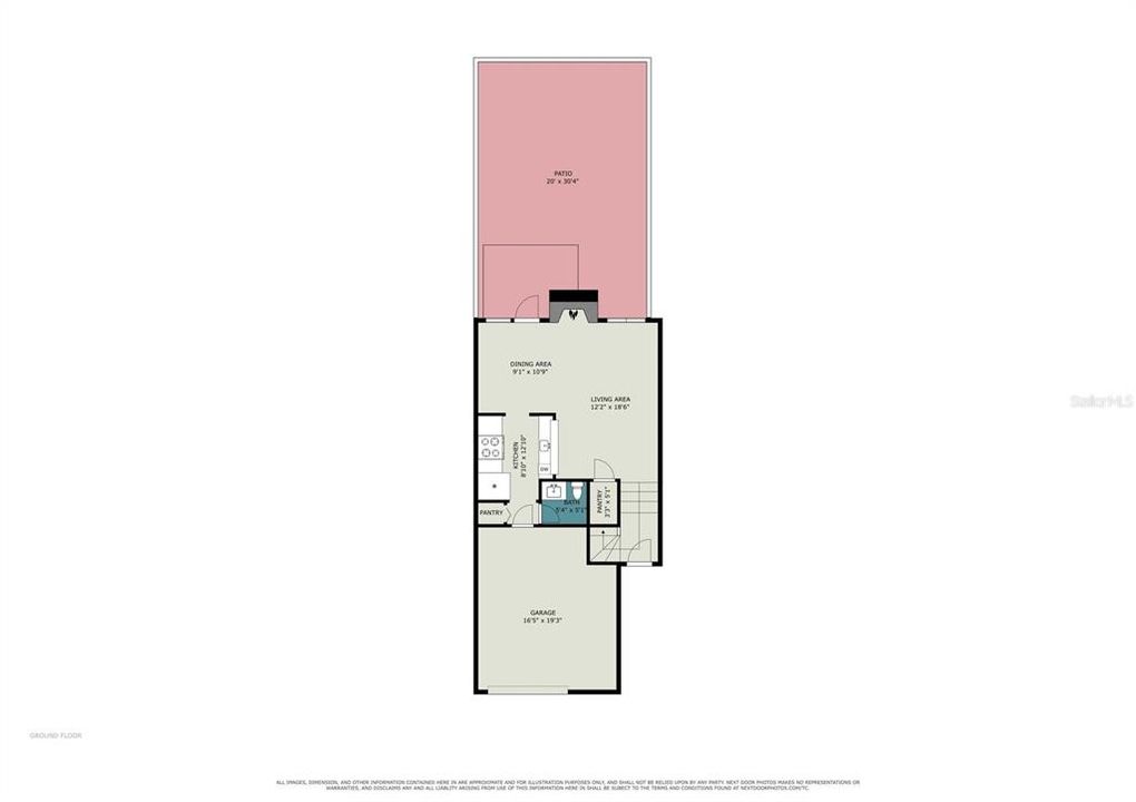 На продажу: $184,900 (2 спален, 1 ванн, 1096 Квадратных фут)