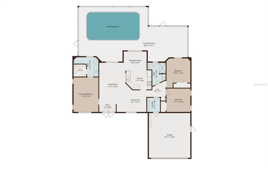 На продажу: $299,999 (3 спален, 2 ванн, 1407 Квадратных фут)