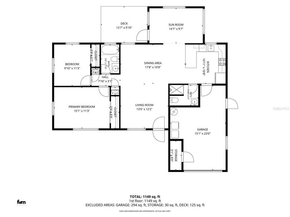 На продажу: $314,900 (2 спален, 2 ванн, 1108 Квадратных фут)